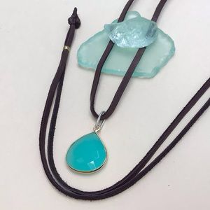 Chalcedony Sundance Charm Necklace